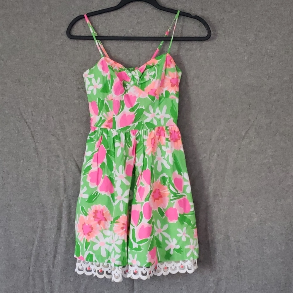 Lilly Pulitzer bright floral dress